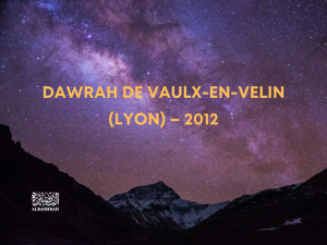 Dawrah de Vaulx-en-Velin (Lyon) – 2012