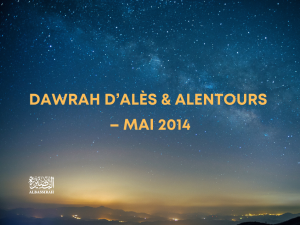 Dawrah d&rsquo;Alès & alentours – Mai 2014