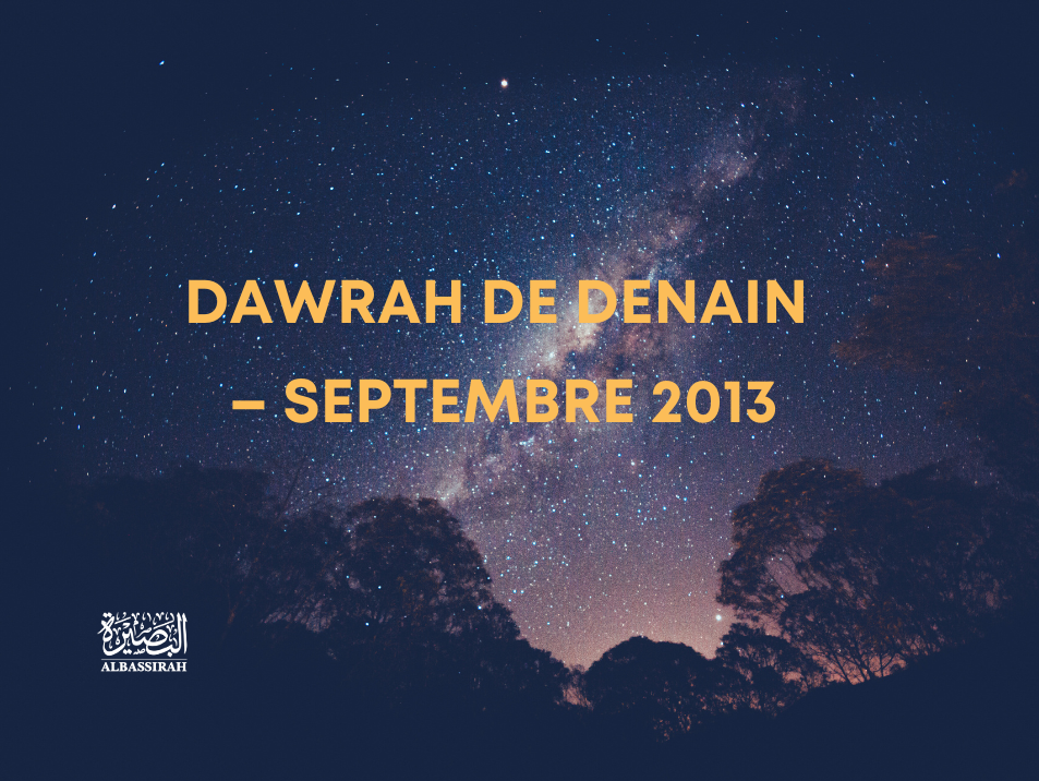 Dawrah de Denain – Septembre 2013