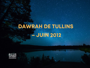 Dawrah de Tullins – Juin 2012